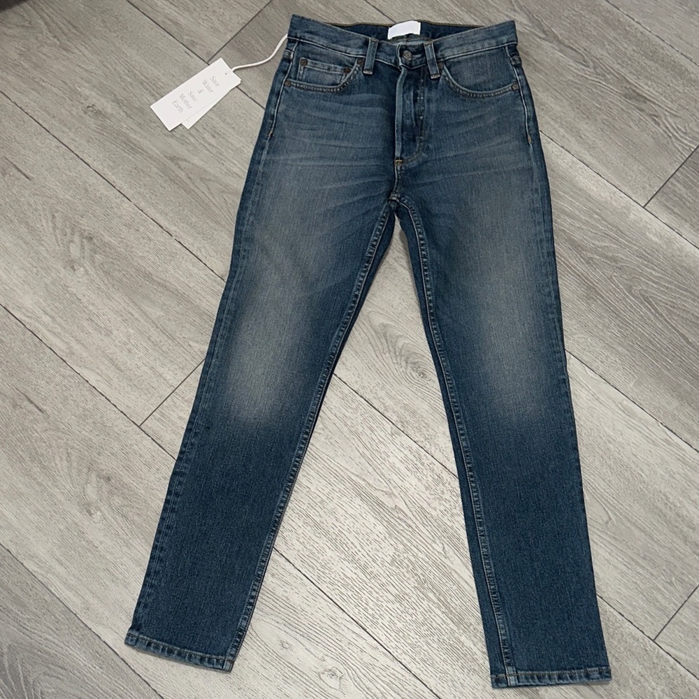 NWT Anthropologie Boyish Blake Mid Rise Cropped Skinny Jeans size 26 - Picture 6 of 14